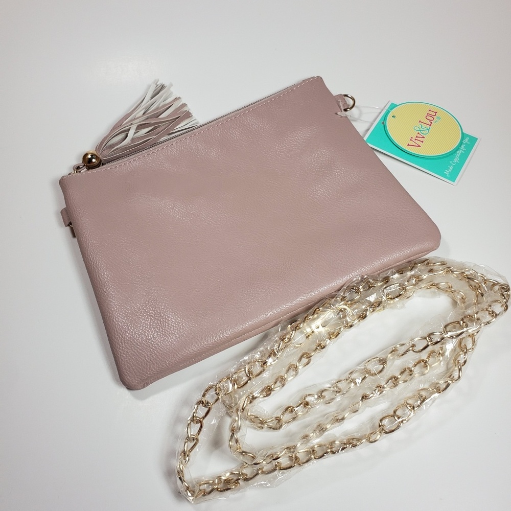 💥Blush Vegan Leather Crossbody Bag